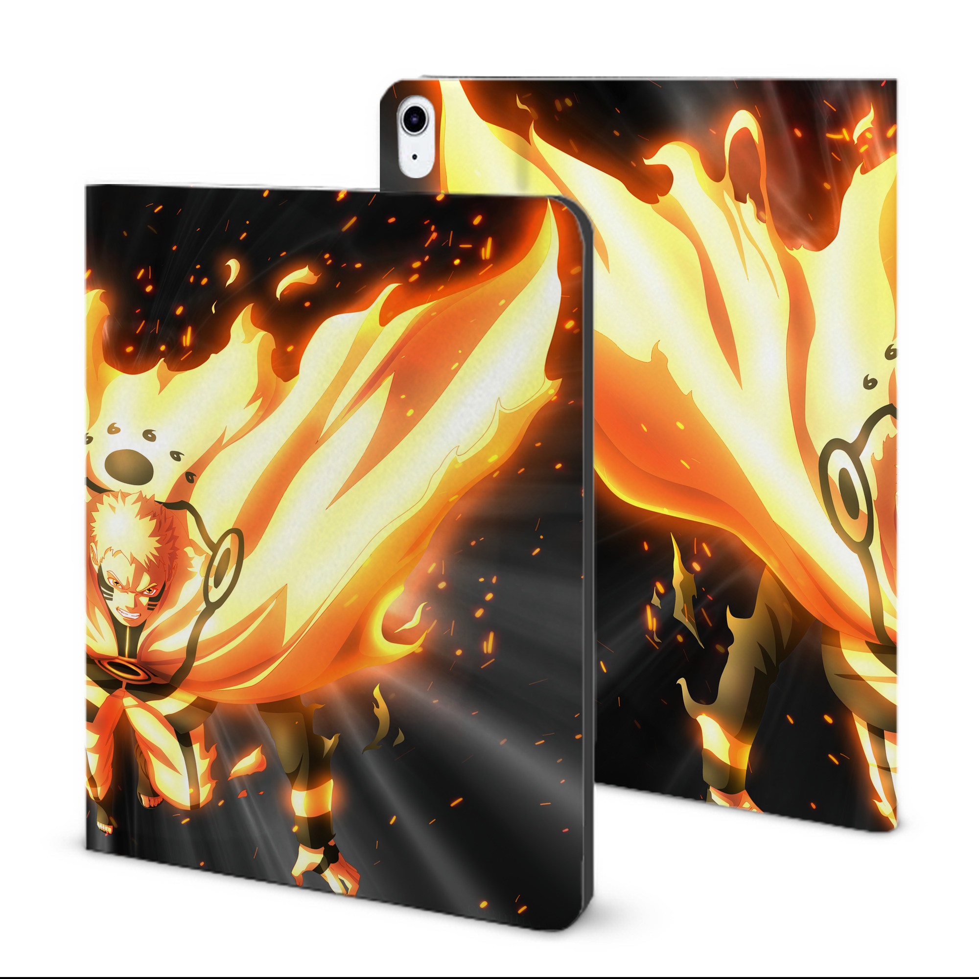（画像用） NARUTO -ナルト- NARUTO -ナルト- 疾風伝 IPad ケース ブック型 PUレザー TPU 耐衝撃 軽量 薄型 ペン収納なし 全面保護 IPad 各モデル対応